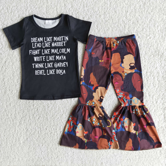 Letters Girls Black History Month Outfits
