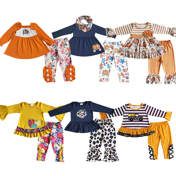 Pumpkin Long Sleeve Trousers Sets