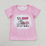 Hole Shoes Pink Mommy & Me Girls Short Sleeve Top