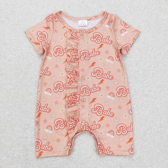 Babe Lightning Ruffles Girls Summer Romper