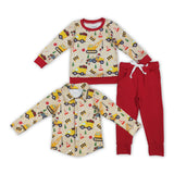 Truck Engineering Vehicle Polo Boys Christmas Top