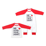 Mr. steal your heart Boys Valentines Romper