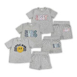 Plaid Sissy Girls Shorts Sets