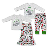 You Serious Clark Letters White Boys Christmas Outfits