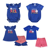 Big Bro Baseball Blue Boys Shorts Sets