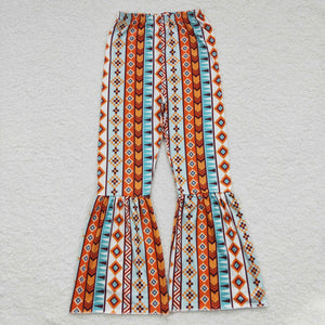 Aztec Print Adult Milk Silk Pants