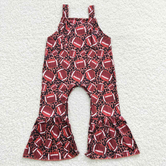 Football Leopard Print Girls Jumpsuit