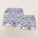 Camo Gray Mommy & Me Girls Shorts