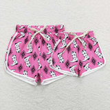 Adult Boots Aztec Hot Pink Mommy & Me Shorts