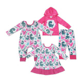 Heart Dinosaur Rawr Girls Valentines Romper