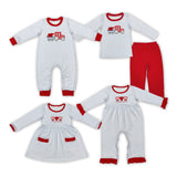 Heart Truck Stripe Red Boys Valentines Outfits