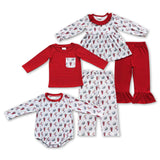 Lobster Bird Crocodile Red White Boys Christmas Outfits