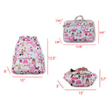 Singer Smile Pink White Backpack