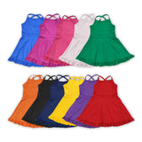 Solid Green Athletic Shorts Girls Swimsuits