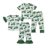 Clover Truck Plaid Green Boys St. Patrick's Day Pajamas