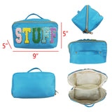 Stuff Blue Makeup Handbag Bag