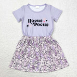 Ghost Stars Purple Skirt Girls Halloween Outfits