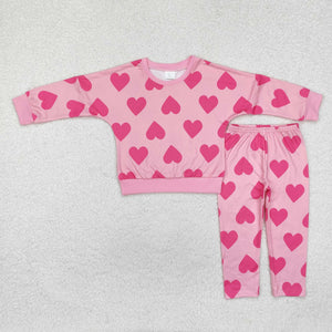 Heart Pink Girls Valentine Outfits