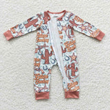 Future Cowboy Cactus Boys Fall Romper