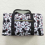 Cartoon Black White Gym Bag