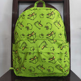 Cartoon Smile Green Christmas Backpack