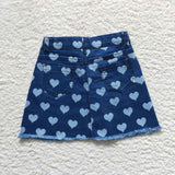 Heart Dark Skirt Jeans Denim Shorts Valentine Dress