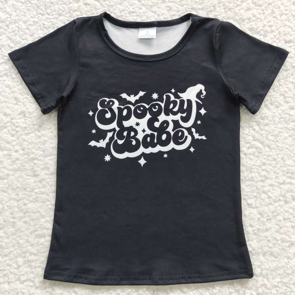 Spooky Babe Black Girls Halloween Top