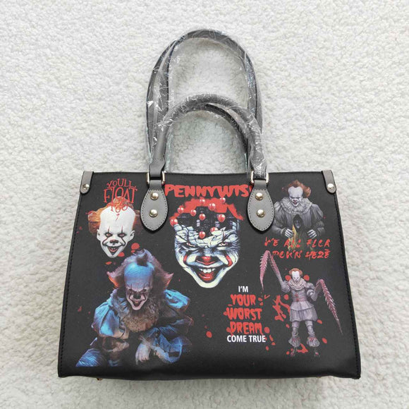 Clown Halloween Black Handbag