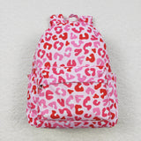 Leopard Print Pink Backpack