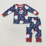 Santa Navy Boys Christmas Pajamas