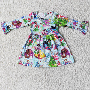 Promotional Cartoon Princess Girls Christmas Dress