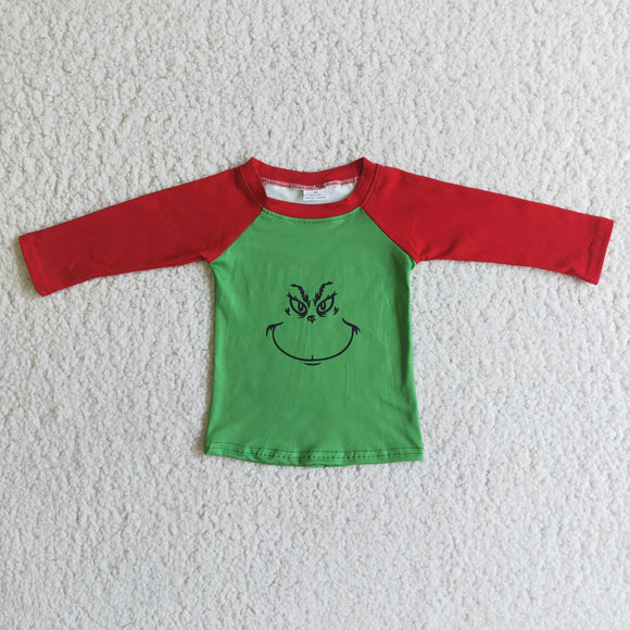 Promotional Cartoon Smile Boys Christmas Top