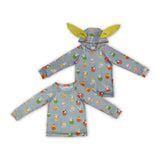 Bunny Eggs Bluish Hoodie Boys Easter Top
