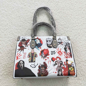 Clown Halloween White Handbag