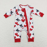 Rodeo Heart Boys Valentines Romper