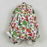 Cartoon White Christmas Backpack