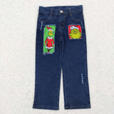 No replacement when sold out!-Cartoon Boys Jeans Christmas Pants