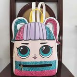 Cartoon Dolls White Backpack