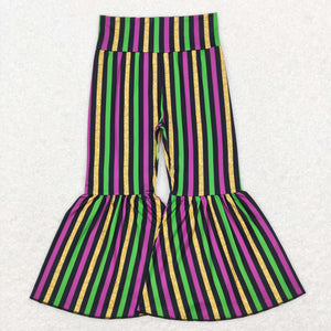 Purple Green Gold Girls Mardi Gras Pants