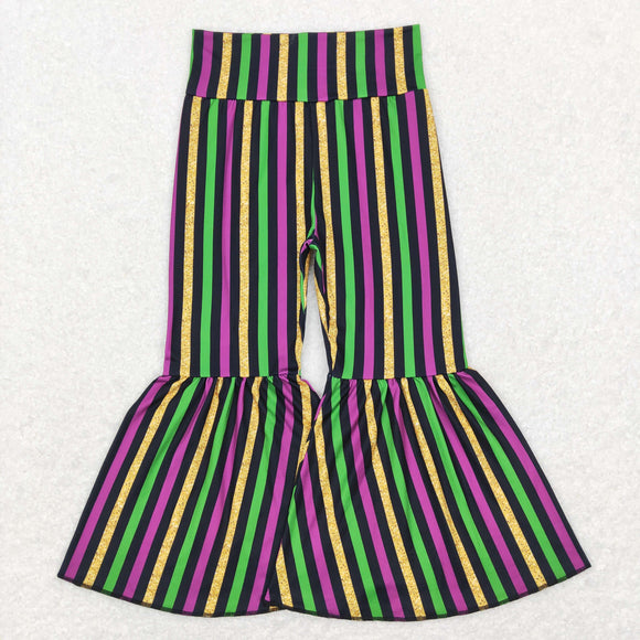 Purple Green Gold Girls Mardi Gras Pants