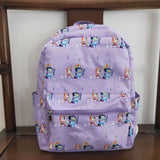 Cartoon Dogs Purple Backpack