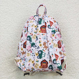 Farm Animals Pink Backpack