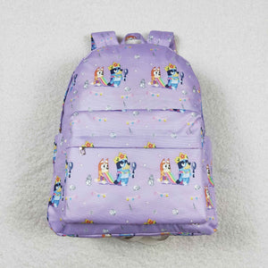 Cartoon Dogs Purple Backpack