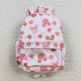 Cartoon Floral Pink Backpack