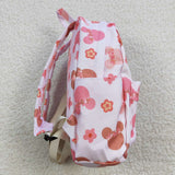 Cartoon Floral Pink Backpack