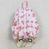 Cartoon Floral Pink Backpack