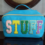 Stuff Blue Makeup Handbag Bag