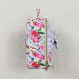 Floral Bow Insulated Lunch Bag