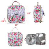 Floral Bow Insulated Lunch Bag