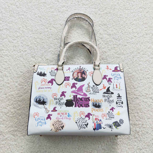 Witch Halloween White Handbag